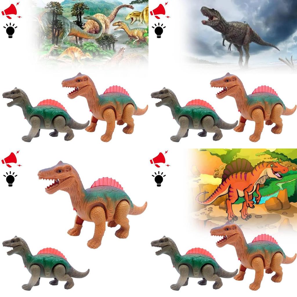 Interactive Electric Dinosaur Toy Set For Boys With Glowing Features For Engaging Playtime
