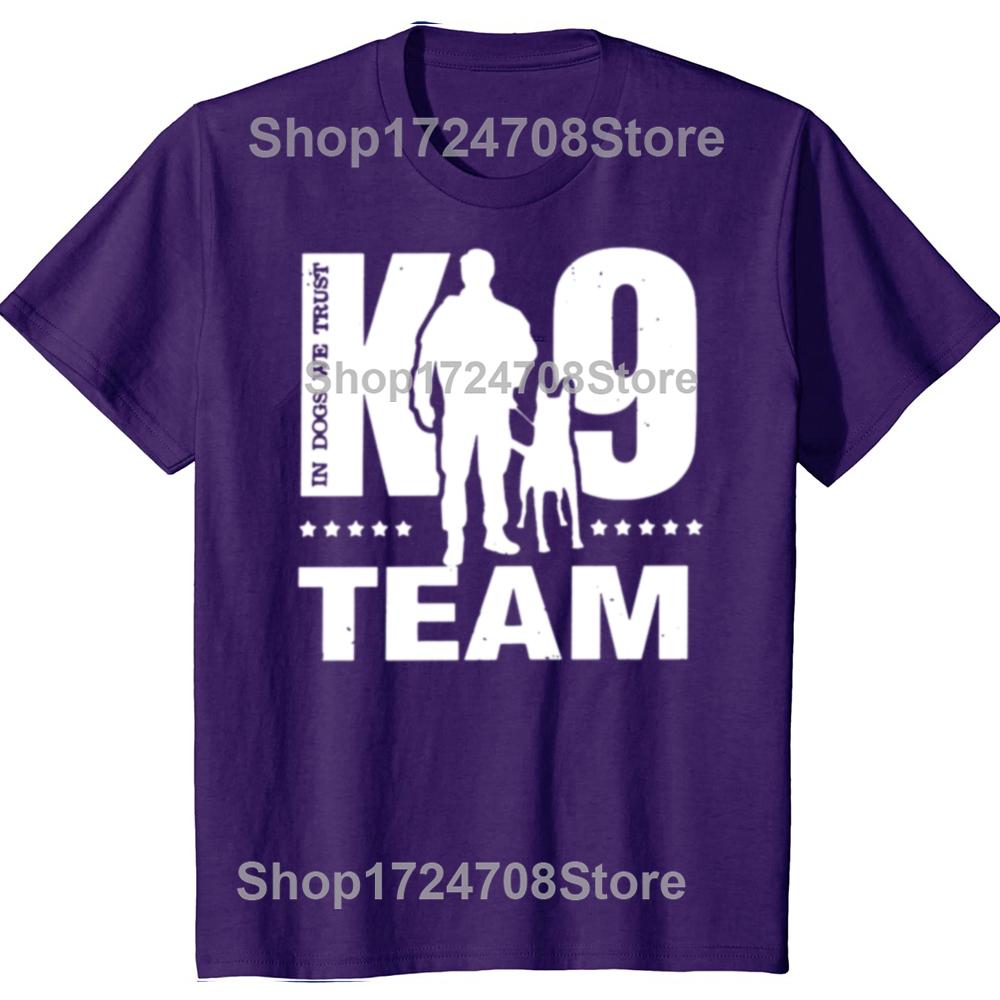 Funny K9 Team K9 Unit Malinois T Shirts Graphic Cotton Streetwear Short Sleeve Birthday Gifts Summer Belgian Dog T-shirt Men