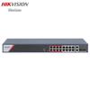 Hikvision 16-Port Gigabit Fanless PoE Rack-Mount Switch