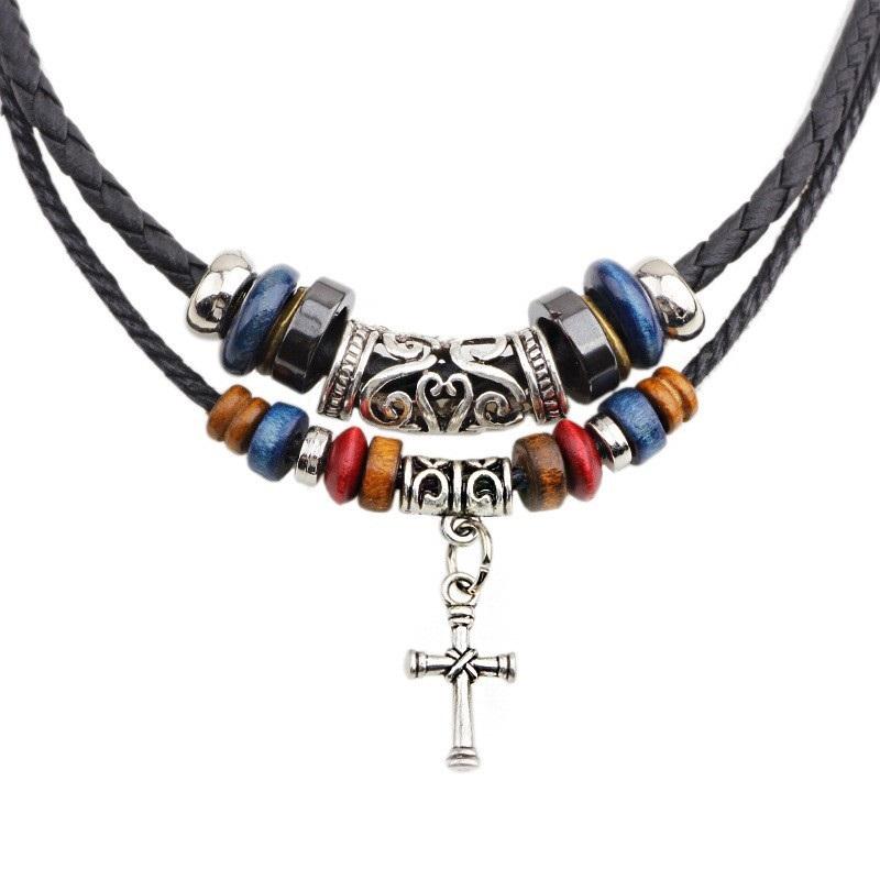 European And American Ladies Necklace Double-layer Winding Necklace Simple Clavicle Chain High-end Sense Suitable For Parties And Beach Vacations