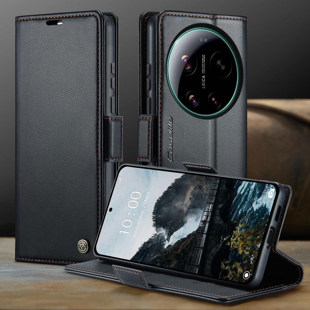 Custodia per Telefono CaseMe di Lusso Magnetica in PU Pelle Per Xiaomi 17 Ultra Antiurto Tasca Portacarte Copertura Per Xiaomi17Ultra