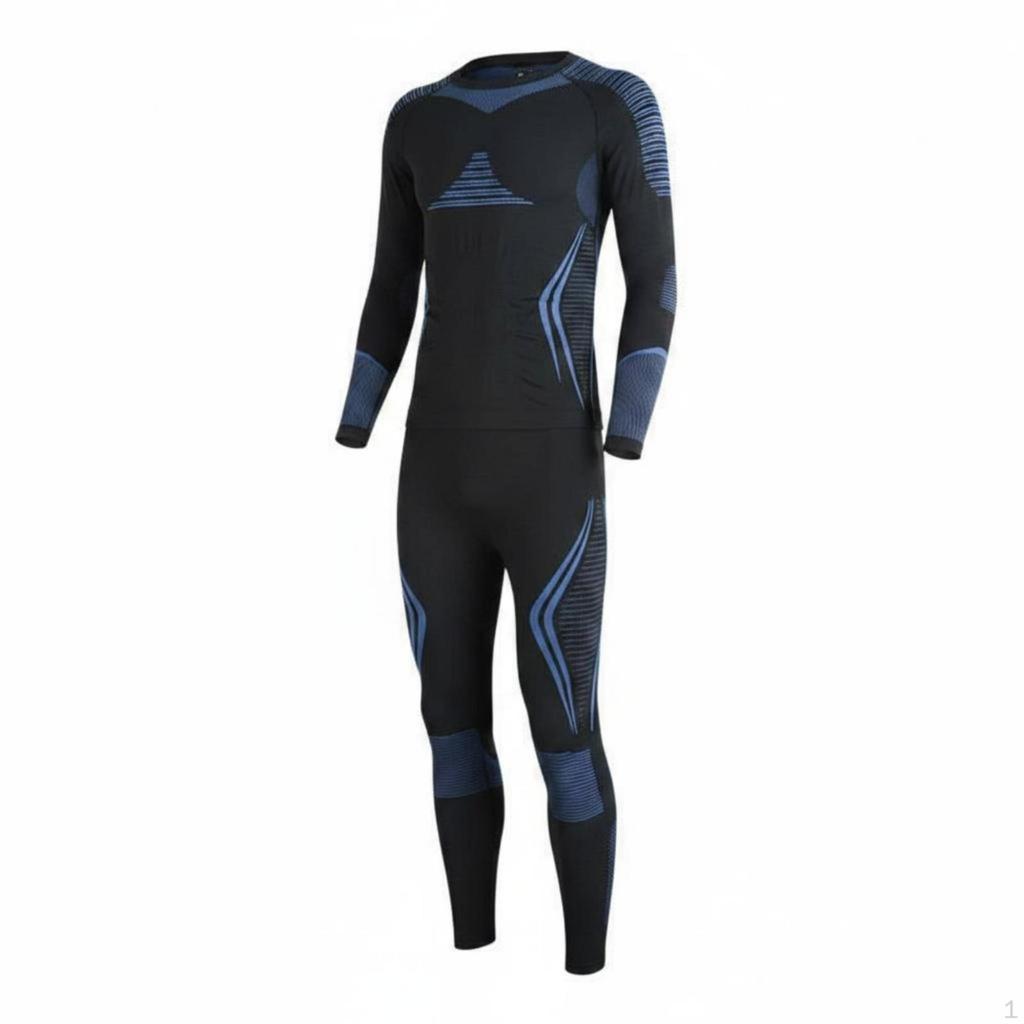 Ski Thermal Underwear Dry Compression Set Warm Base Layer for Women, Men,