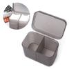 Lightweight Cotton Pads Box Double Compartment Makeup Brushes Organizer New Nail Wipes Box