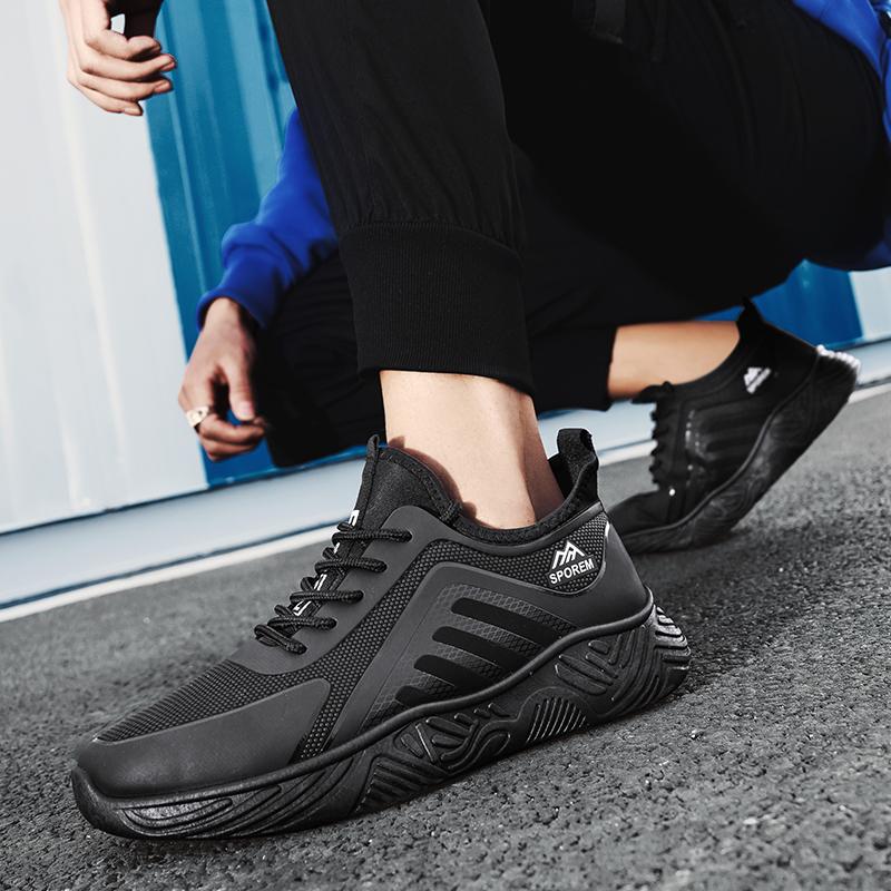 All Match Herren Studenten Outdoor Walking Sport Angebote Lässige Sneaker Atmungsaktiv Rutschfest Schwarz Wandern Laufen Sportschuhe