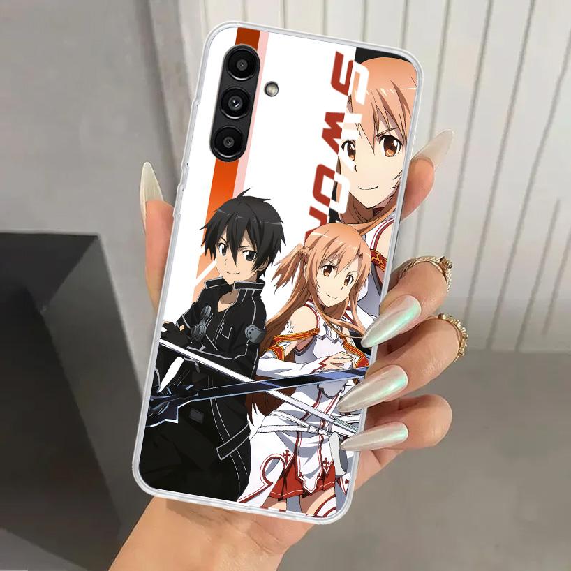 Anime Sword Art Online SAO Phone Case for Samsung Galaxy A17 A16 A37 A26 A36 A57 A56 A15 A25 A35 A55 A14 A24 A34 A54 A13 A23 A33