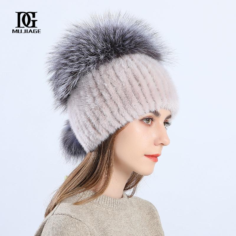 Hat Women's Winter Korean Edition Warm Mink Hair Whole Mink Skin Hat Winter Versatile Fashion Cute Girl Fur Hat