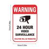 24 Uur Videocamera Surveillance Bord Stickers Zelfklevend Huis Bedrijf Alarmsysteem Beveiligingslabel Stickers