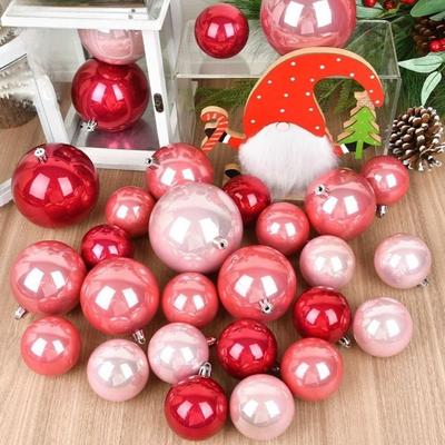 2pcs/set Hot Large Christmas Ball 10cm Colorful ChristmasOrnaments Christmas Spheres Pendant Party Decoration
