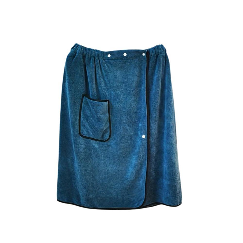 Coral Fleece Wearable Towel Soft Comfortable Beach Wrap Thick Design Bath Skirt  Pool Use