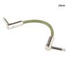 KAMINARI GUITARS Electric Bass Patch Cable 2, 15cm, Moss Green, K-BPC2-15LL