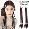 Trendy Sweet & Spicy Dreadlock Highlight Wig with Fishbone & Twist Braids