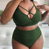 Neu Sexy Hohe Taille Bikinis Bademode Frauen Badeanzug Weibliche Bikini Set Print Plus Size Badeanzug Sommer
