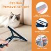 2-in-1 Pet Hair Remover Tool – Scraper & Brush for Couch, Carpet, Car & Clothes, Reusable Detachable No-Refill Design