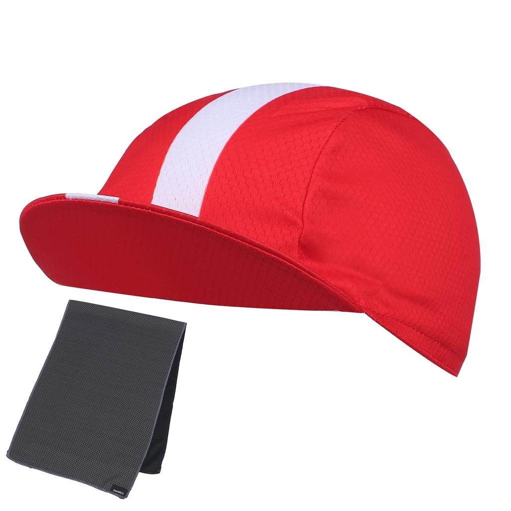 Umineko Cycling Inner Bicycle Summer Red Cap, Cap, Hat, Mesh, Breathable, Quick-Drying, Cycling,