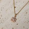 Simple Colorful Snowflakes Pendant Necklaces for Women Fashion Zirconia Necklace Wedding Party Jewelry Accessories Christmas Gift