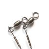 2Pcs Fishing Wire Leader Fishing Line Heavy Duty Leaders Wire Leader Line with Swivels & Snap Wire 30cm/35cm
