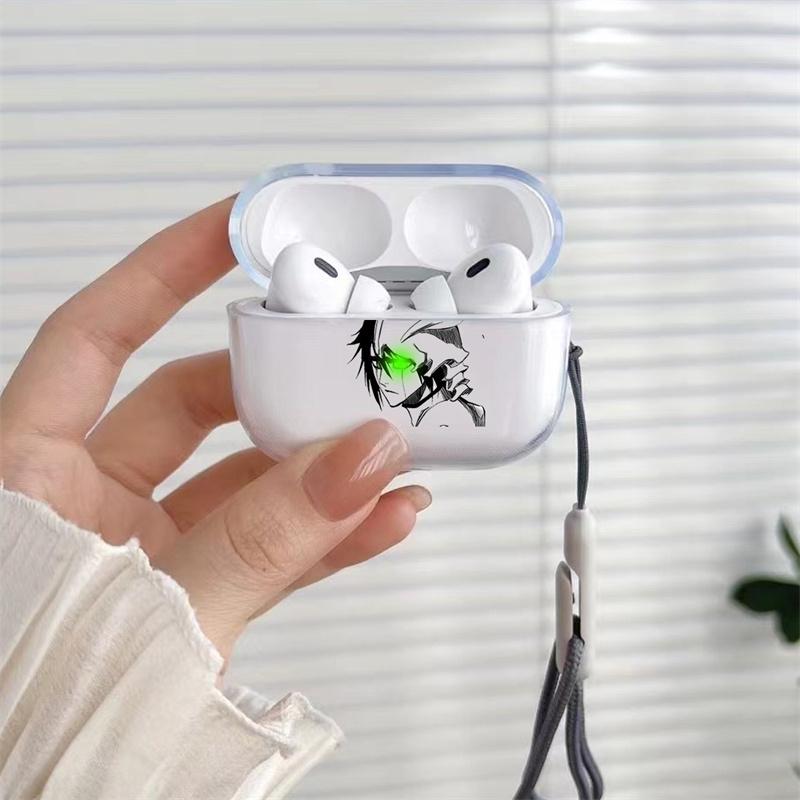 Anime Ulquiorra Cifer Transparent TPU Case for Airpods Pro 2 1 3 Soft Silicone Cover Air Pods4 1/2/3Earphone Cover