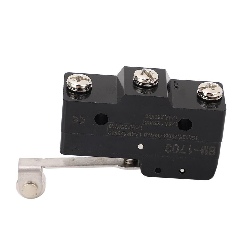 2PCS Micro Limit Switches Copper Conductor Silver Contact Hinge Roller Lever Switch NO+NC 250VAC