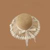 Brim Lace Straw Hat Children Summer Outing Beach Shade Straw Hat Big Brim Sun Hat