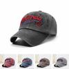Curved Brim Dad Hat Multi Neutral Tone Letter Embroidery Hat Vintage Distressed Cap  For Men Women