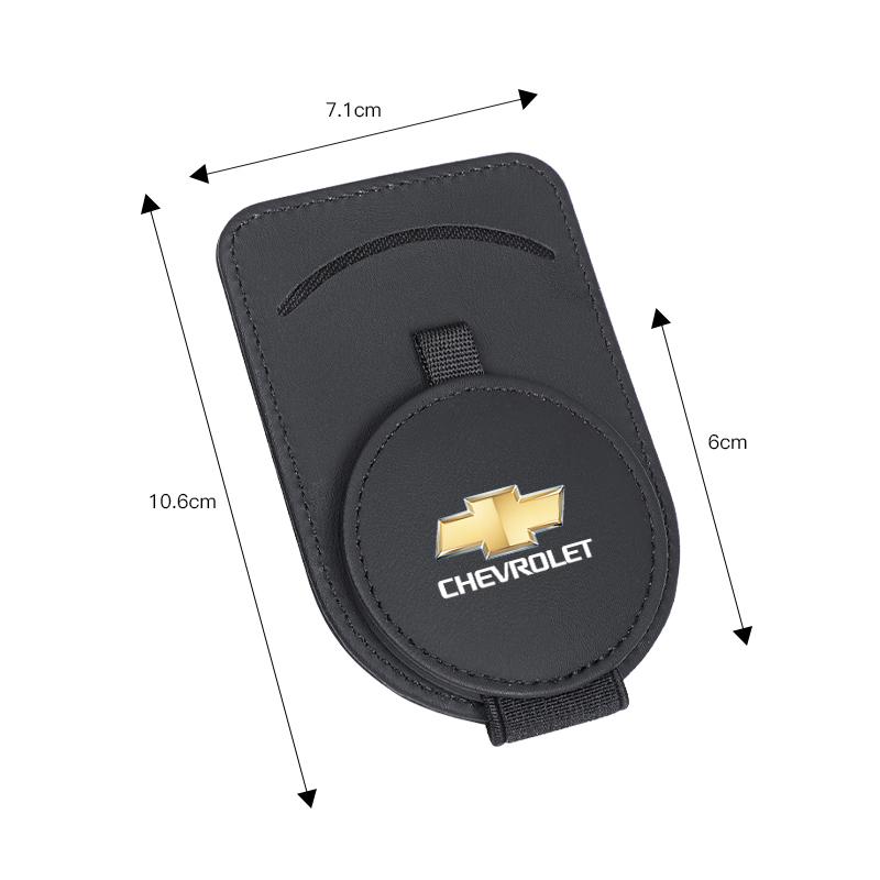 Leather Car Glasses Clip Sunglasses Box Sun Visor Eyeglasses Card Holder For Chevrolet CRUZE Spark Captiva Tracker Epica SS Sail