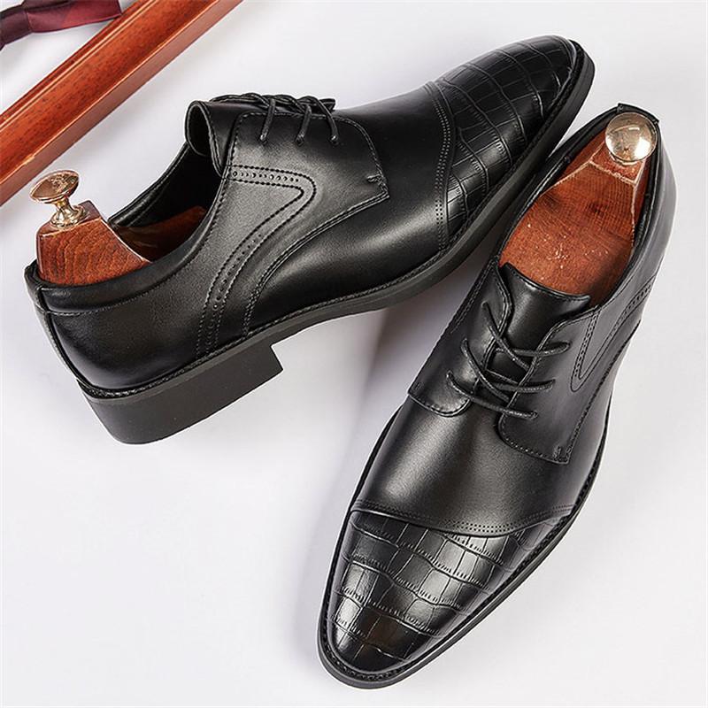 Britische Neue Charm Business Schwarz Braun Oxford Schuhe Für Herren Designer Formell Hochzeit Abschlussball Kleid Heimkehr Schuhwerk