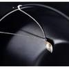 Colliers Pendentifs Feuilles en Argent Sterling 925 pour Femmes Mode Dame Cadeau Festival Bijoux Argent