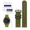 26mm Nylon Watch Band  Luxury Nylon Strap 5 Ring Watch Replacement Band For Garmin Fenix 3  Fenix1 Fenix2 Black Green wwatchband