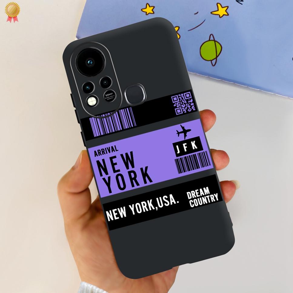 For Infinix Hot 11s Case Back Cover Clear Cute Cat Black Soft Silicone Coque For Infinix Hot11S Hot 11S Phone Case Bumper Fudna