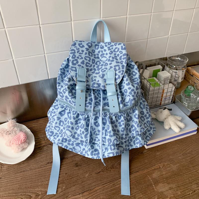 

Cute and sweet college style backpack women s new casual versatile student leisure bag fashion travel backpack синий