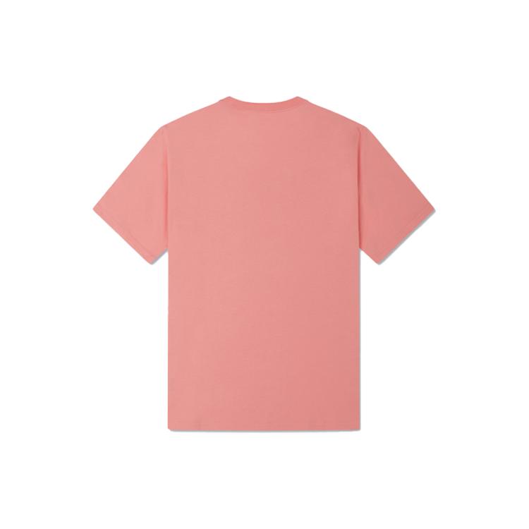 Converse T Shirts Unisex Pink Crew Neck Moderate Straight Fit 10025459-A12