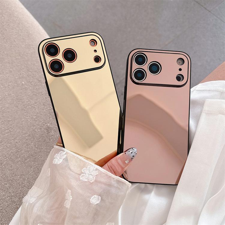 Applicable To iphone14Pro Mirror All-inclusive Mobile Phone Case 12/13promax Makeup Mirror 16pro Protective Case