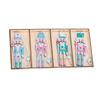 Christmas Party Holiday Decorations Wooden Nutcracker Ornaments Wooden Christmas Decorations Retro King Design DIY Decoration