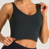 Women Sleeveless Crop Top Slim Fit Tank Top Stretchy Solid Color Basic U Neck Short Vest Shirt for Casual Wear