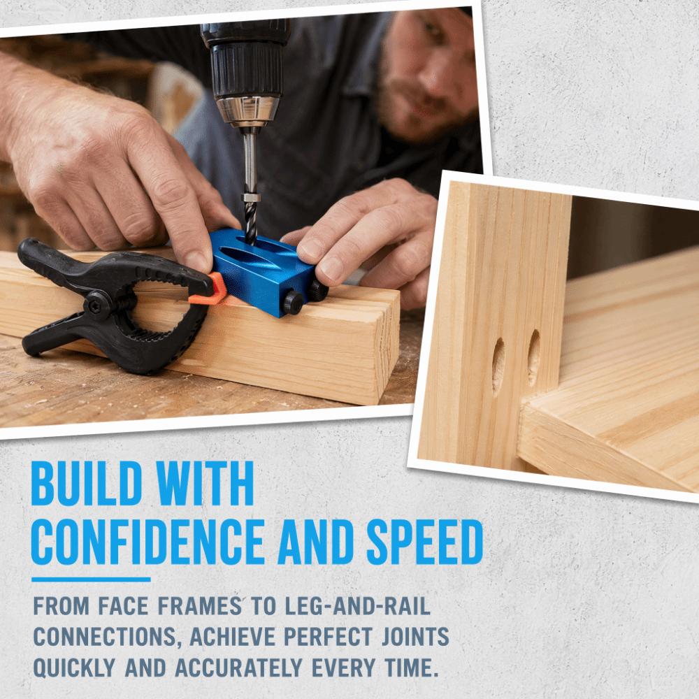 34pcs 6/7/8/9/10mm Drill Bits Woodworking Drill Guide Dowel Joinery Kit  For Carpenters