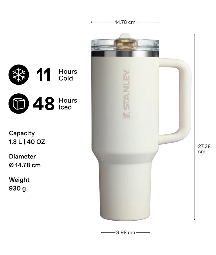 Stanley 1913 Quencher Pro Tour Flip Straw Vacuum Insulated Tumbler, Dried Pine, 30 Oz / 0.89 L