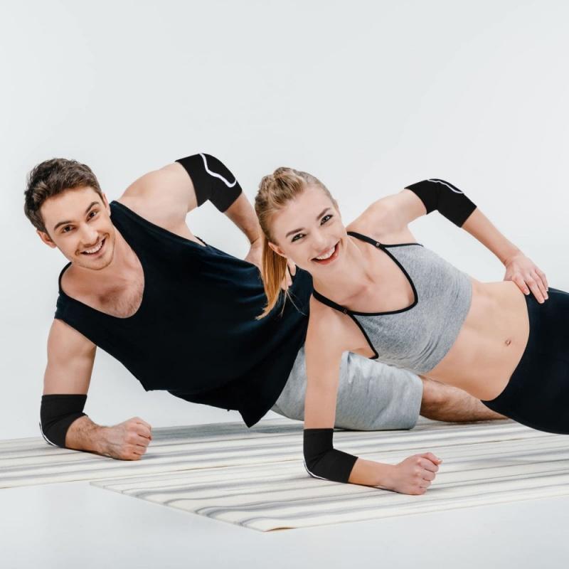 1 Pair Compression Elbow Pads Arm Brace Support Fitness Volleyball Basketball Breathable Elbow Wraps Knee Protector