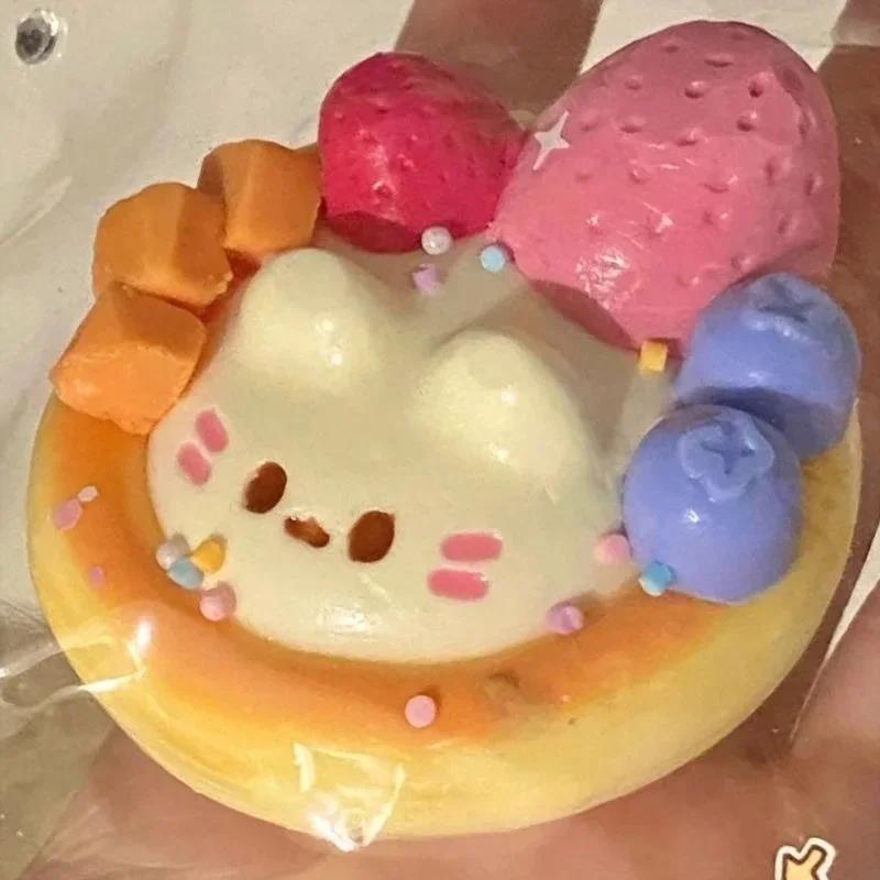 #Decomprekawaii Cartoon Egg Tart  Antistress Foot Squishy Toy,Fidget Squeeze Toy, Mochi Squishy, Stress Reliever,Fidget Toys