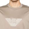 Emporio Armani Ss25 Tričko s krátkým rukávem a výšivkou s motivem orla Pánská trička Khaki EM001033-AF10017-M6116