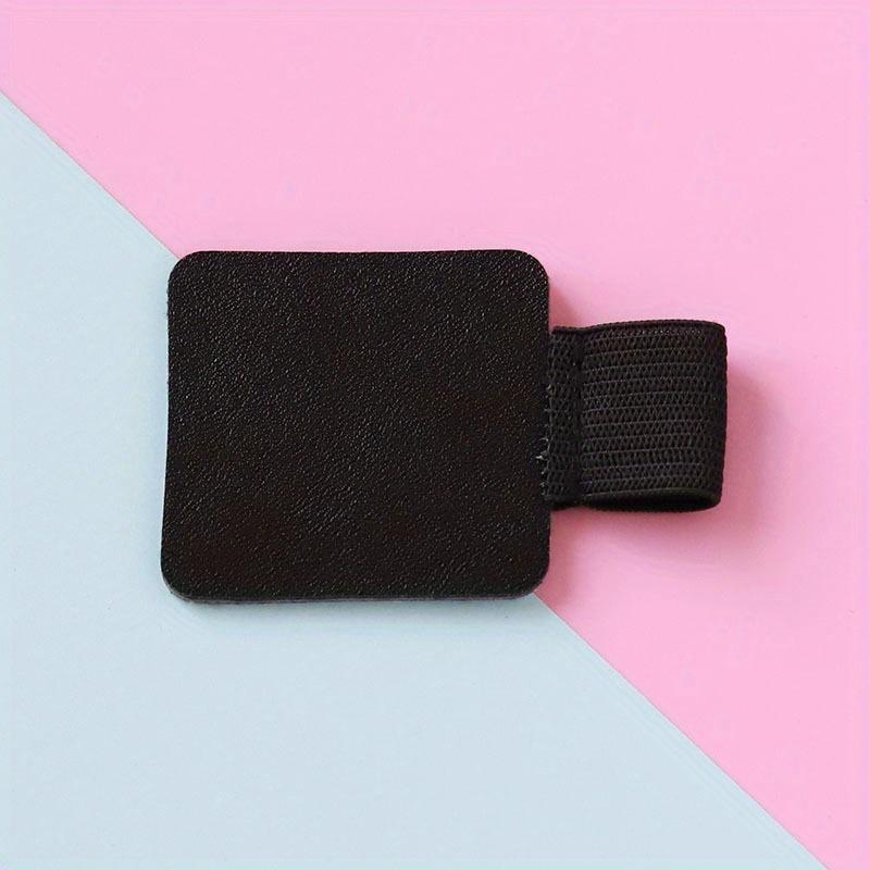 

Exquisite leather accessories: self-adhesive pen holder, adding a touch of personal charm to your notebook, clipboard, and pen. чорний