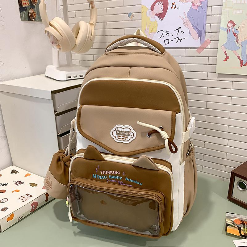 School Bag High Value Ins Junior High School Girls High School Students Large Capacity Cute Pain Dopamine Back