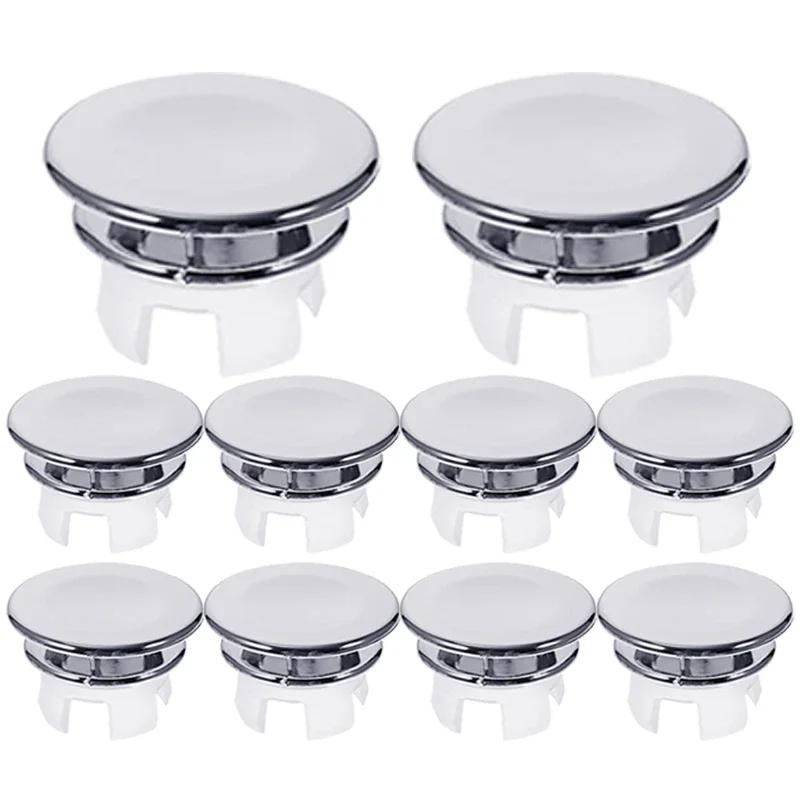 Runde Überlaufabdeckung für Spülbecken, Haushaltswaschbecken, hohler Überlaufring, Badewannen-Ablaufkappe, Stöpselabdeckungen, Badezimmer-Zubehör für Küche