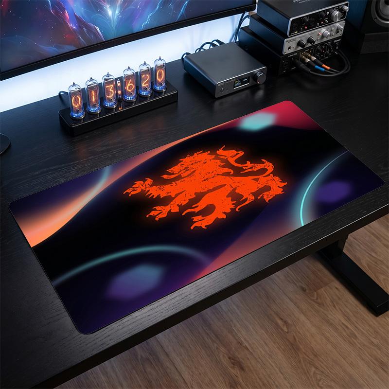 Netherlands Football Crest Mouse Pad, Extended Non Slip Rubber Desk Mat for Gaming Office Laptop Fan Gift