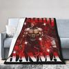 Anime Baki Hanma Series the Grappler Manga Blanket Fleece Spring Autumn Super Soft Throw Blankets for Sofa Outdoor Bedding Throw
