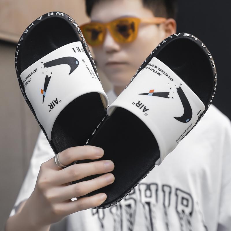 

Мужские летние тапочки модные универсальные молодежные для отдыха комплект для ног на одной педали мужские спортивные домашние и уличные универсальные трендовые тапочки 45 белый