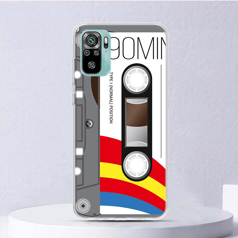Vintage Magnetic Old Tape Cassette Soft Case For Xiaomi Redmi Note 14 13 12S 11S 10S 12 Pro Plus Phone Cover 11 10 11E 11T Note1