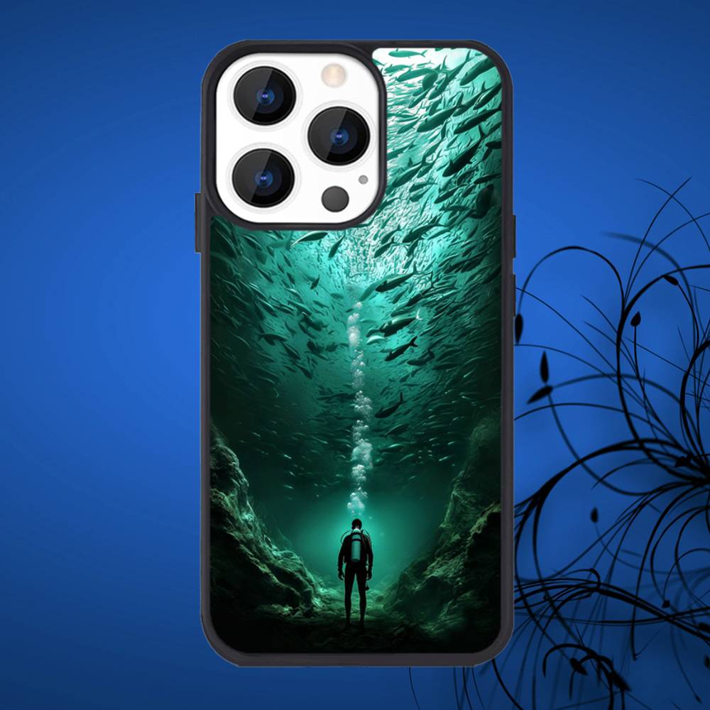 

Scuba Diving Phone Case For iPhone 17,16,15,14,13,12,11,Plus,Pro,Max Mini Magsafe Magnetic Wireless Charging iPhone17PRO