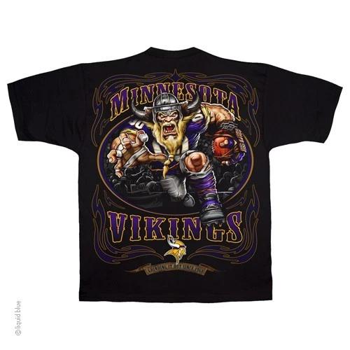 MINNESOTA VIKINGS New with tags RUNNING BACK T-Shirt BLACK Shirt NFL TEAM XL