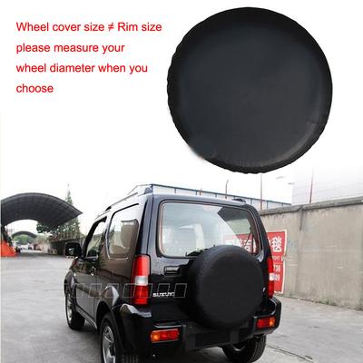 Capa de roda de carro AuMoHall PVC Couro Capa de pneu sobressalente Acessórios para pneus de veículos 13" /14''/15''/16''/17'', Não para pneus de barco