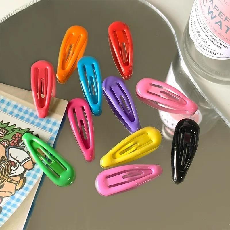 10 vnt. Mini 3 cm Kūdikių BB Segtukas Blizgus Paviršius Kawaii Mielas Saldainių Spalvos Vaikų Šoninis Plaukų Segtukas Madingas Kirpčiukų Segtukas Vaikų Galvos Apdangalas
